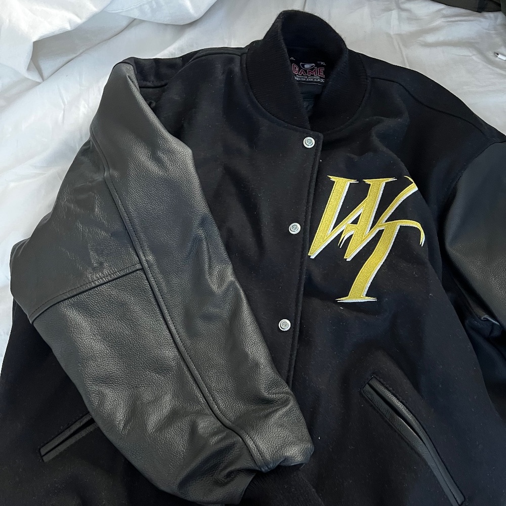Melody Ehsani x HBO Winning Time varsity jacket
